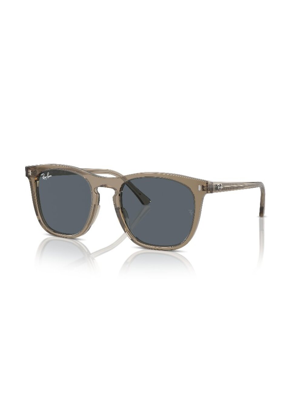 New Ray-Ban Unisex Sunglasses Brown Square Blue Lens Acetate Frame Ray Ban 53